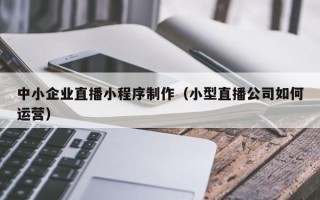 攀枝花中小企业直播小程序制作（小型直播公司如何运营）