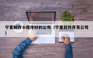 攀枝花宁夏制作小程序好的公司（宁夏软件开发公司）
