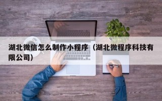 攀枝花湖北微信怎么制作小程序（湖北微程序科技有限公司）